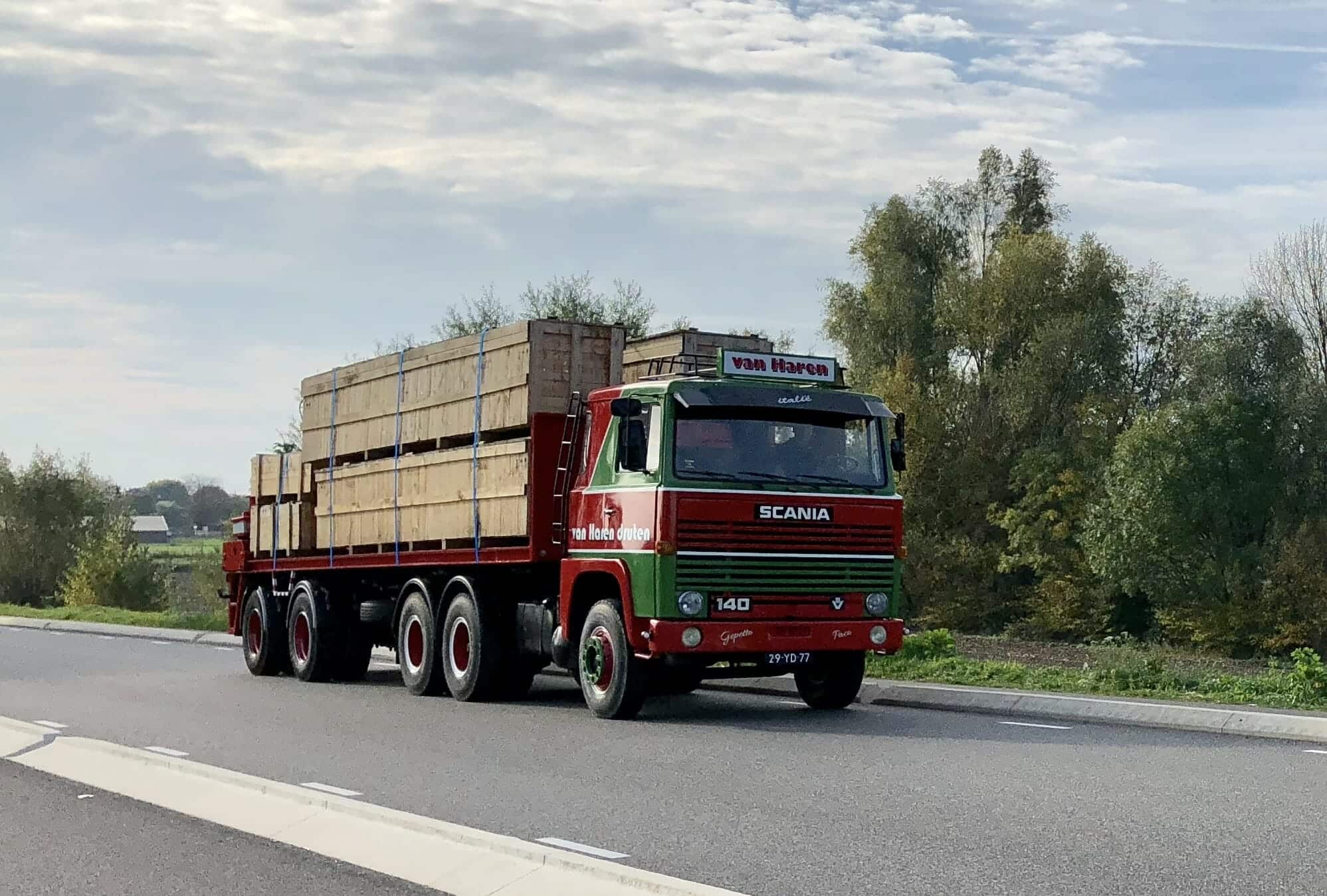 Oldtimer vrachtwagen Scania