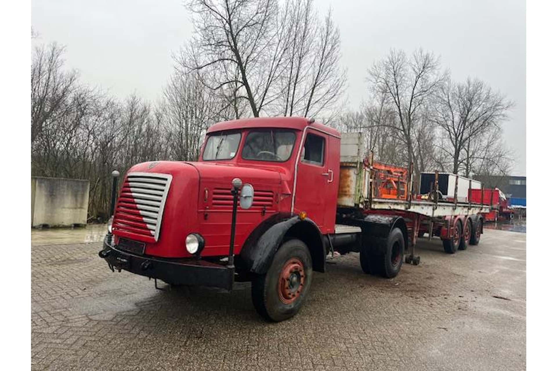 Faun +3-axle German steered trailer complete!