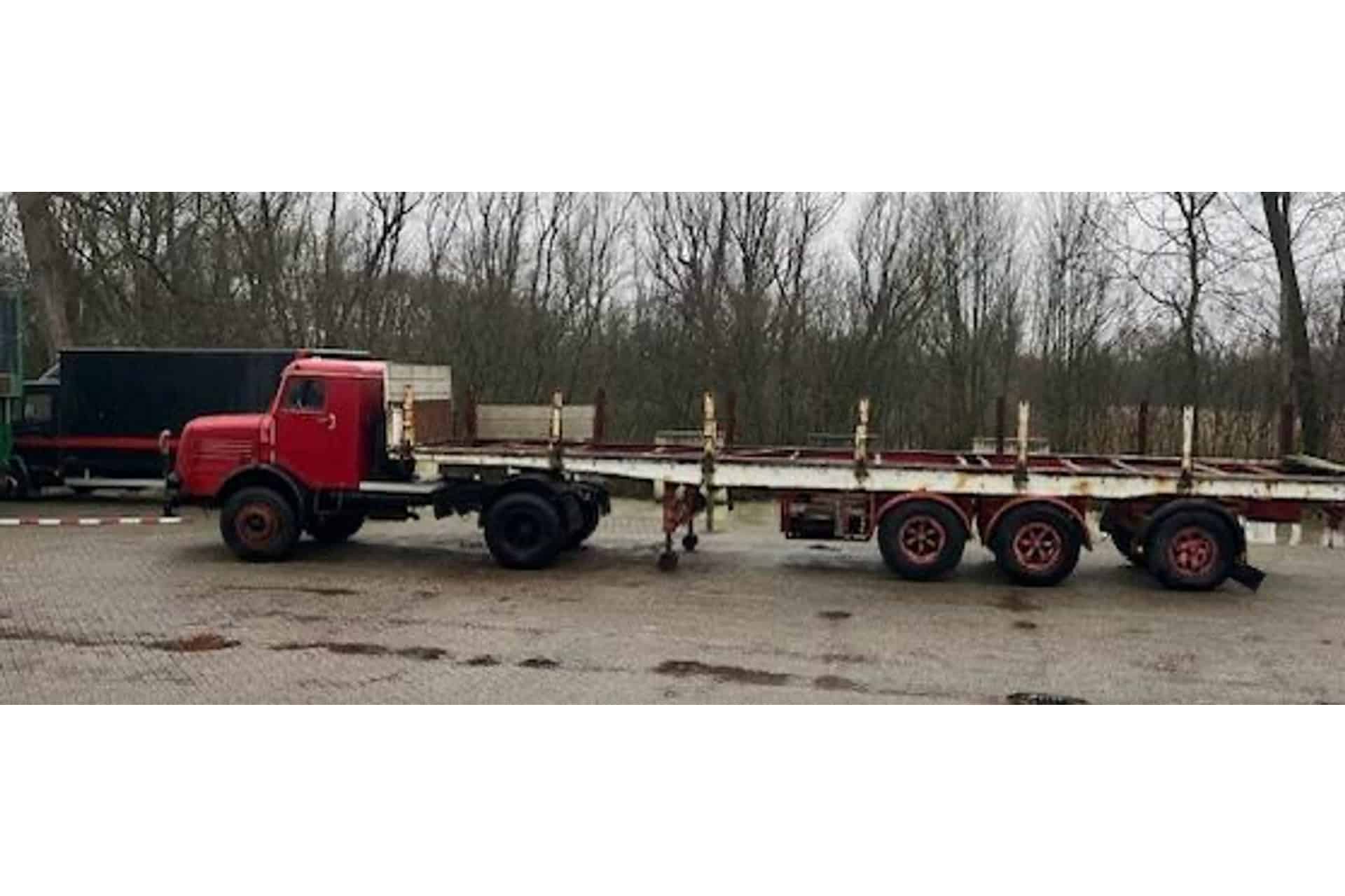 Faun +3-axle German steered trailer complete!