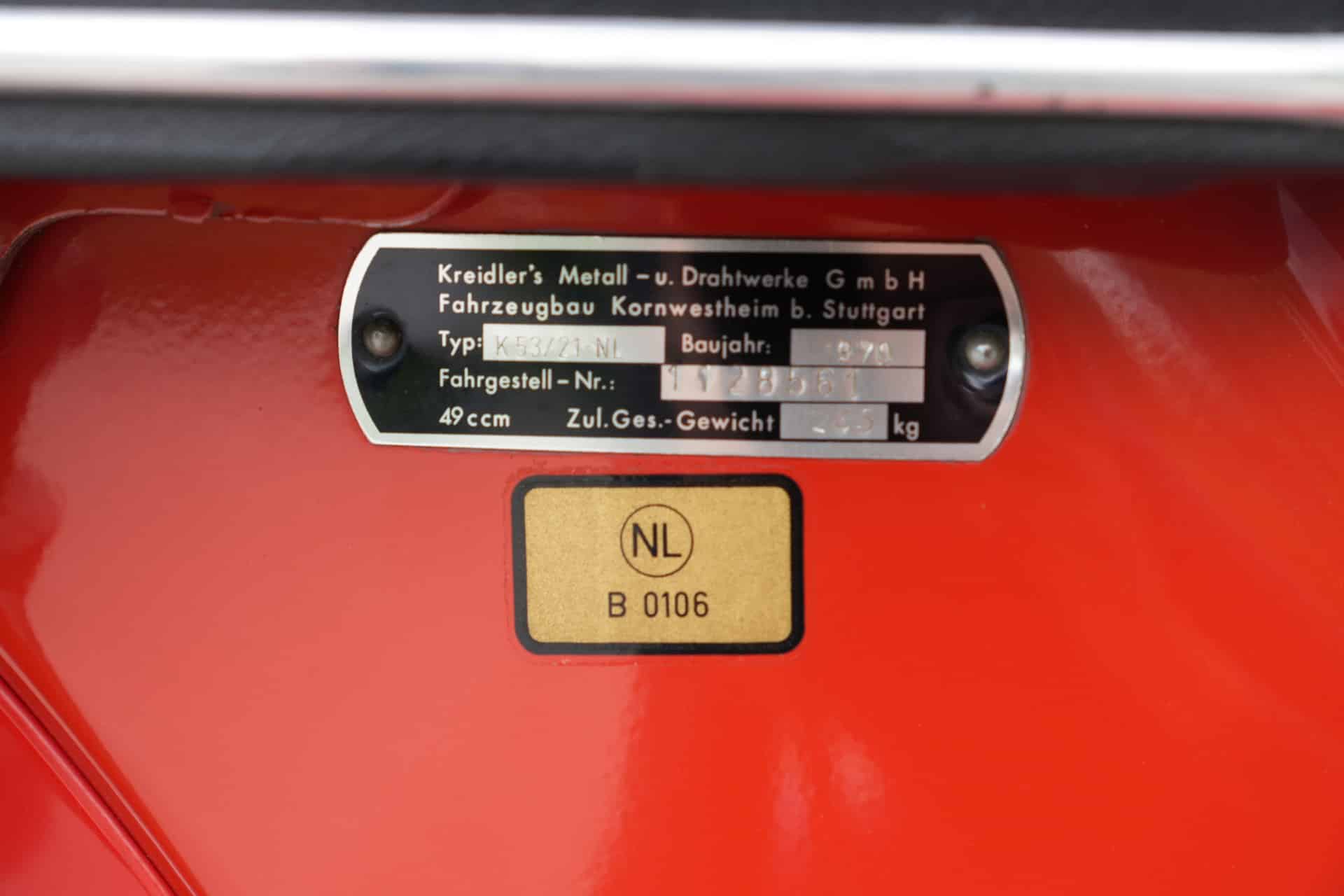 Kreidler FLORETT TYPE K53/21 N.L.